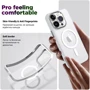 Чехол для iPhone ArmorStandart Unit MagSafe Case Matte Clear/Silver for iPhone 15 Pro Max (ARM69350): Цвет серебристый