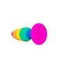 Анальная пробка Wooomy Hiperloo Silicone Rainbow Plug M