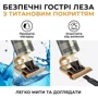 Машинка для стрижки Rotex RHC293-T Navigator: Материал лезвий титановое покрытие
