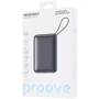Внешний аккумулятор Proove Power Bank 20000mAh Moon Rock 22.5W Gray (PBM222012105): Встроенный кабель Apple Lightning / USB Type-C