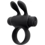 Эрекционное виброкольцо S Pleasures Premium Rabbit Ring (со съемной вибропулей) черное