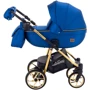 Коляска 2 в 1 Adamex Hybryd Plus Polar (Gold) Кожа 100% Y220А темно-синий перламутр (623954): Количество блоков 1