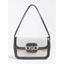 Женская сумка через плечо Guess Hensely Cnvrtble Shoulder Bag черно-белая (HWHS8113210-BML)