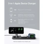 Зарядное устройство ANKER Wireless Charger MagSafe 3in1 Pad 15W with USB-C Cable Black (B25M1311) for iPhone 16 I 15 I 14 I 13 I 12 series, Apple Watch and Apple AirPods фото 9
