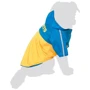 Дождевик Flamingo Raincoat 2in1 для собак 48 см жёлто-голубой (45484): Размер животного Большие