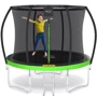 Батут 4FIZJO Premium 8FT 252 см 4FJ0364 Black/Green із внутрішньою сіткою (4FJ0364)