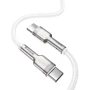 Кабель Baseus Cable USB-C to USB-C Cafule Metal 100W 1m White (CATJK-C02) фото 5