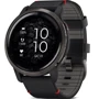 Смарт-часы Garmin Venu 2 Slate Stainless Steel Bezel with Black Case and Leather Band (010-02430-21)