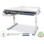 Детский стол Montreal White Multicolor Lite (арт. BD-670 W/MC Lite): Особенности Регулировка угла наклона столешницы, Регулировка высоты