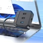 Адаптер Hoco Adapter HB37 USB-C to HDMI+USB3.0+2xUSB2.0+RJ45 Black (6931474799029) фото 4