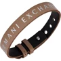 Чоловічий браслет Armani Exchange двосторонній бежевий/чорний (AXG0108040) фото 2