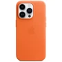 Чехол для iPhone Apple Leather Case with MagSafe Orange (MPPL3) for iPhone 14 Pro: Материалы кожа