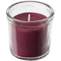 Ароматическая свеча в стекле ІКЕА Stortskon 20 часов Красный (80502111)