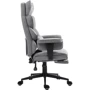 Кресло GT Racer B-2511 Fabric Gray: Оснащение Поясничный валик, Подлокотники, Механизм качания, Подставка для ног, С крестовиной, С колесиками