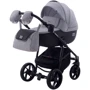 Коляска 2 в 1 Adamex Hybryd Plus BR205 светло-серый - черная кожа (выдавленная точка) (623885): Тип коляски универсальная коляска (2-в-1)