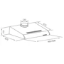 Вытяжка ELEYUS Line I 50 WH фото 6