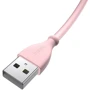 Кабель T-PHOX USB Cable to Lightning Kitty 1m Pink (T-L817 Pink): Довжина 1 м