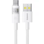 Кабель Baseus USB Cable to USB-C Display 2 Fast Charging Data 100W 1m White (P10382701211-00): Длина 1 м