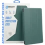 Аксессуар для iPad BeCover Tri Fold Soft TPU with Pencil mount Dark Green for iPad Air 13 (2024 / 2025) (711467): Цвет зеленый