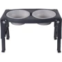 Миска Dexas двойная Adjustable 2хPet Feeder с регулированными ножками 960 мл Светло-серый (PW120432429)
