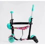 Детский самокат 5 в 1 Best Scooter LS-78415 Бирюзовий: Количество колес 4