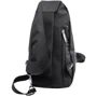 Мужская сумка-слинг DNK Leather черная (DNK-JOKER-4-BAG-1): Застежка Механическая