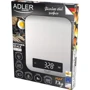 Весы кухонные Adler AD 3174: Габариты 21х16.4х1.3 см