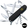 Мультитул Victorinox HUNTSMAN MAT чорний матовий лак із жовтим лого (Vx13713.3_M0008p): Кількість функцій 15