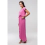 Платье FLFashion Asti ППА 2132 48-50 розовое повседневное длинное макси: Длина рукава Короткий