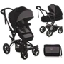 Коляска-трансформер Jane Crosswalk Convert Jet Black, черный с серым (5483/T34)