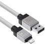 Кабель Baseus USB Cable to Lightning CoolPlay Series Fast Charging 2.4A 2m White (CAKW000502) фото 5