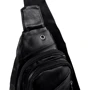 Чоловіча сумка-слінг Valiria Fashion чорний (DETAX8826-2): Фактура матова, Гладка