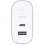 Зарядное устройство Belkin Wall Charger Quick Charger USB-C and USB Power Delivery 27W Silver (F7U061VF-SLV): Особенности Power Delivery (PD), USB-C, Быстрая зарядка