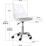 Дитяче крісло Evo-Kids Indigo White/Grey 4 шт. (H-232 W/G-Х4): Вік дитини От 5-ти лет