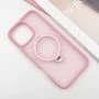 Чехол для iPhone Mobile Case Metal Buttons with MagSafe HQ Ring Pink for iPhone 16 Pro Max: Материалы поликарбонат и полиуретан