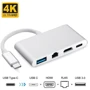 Адаптер Dynamode USB-C to HDMI + USB-C + USB 3.0 + RJ45 Silver фото 5