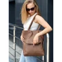 Жіноча сумка шоппер Sambag Shopper коричнева (93251061): Країна виробник Украина
