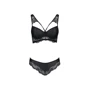 Комплект из эко-кожи с кружевом Loona Set black XXL/XXXL - Passion XXL/XXXL