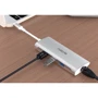 Адаптер WIWU Adapter Alpha 631STR USB-C to USB-C+3xUSB3.0+RJ45+SD+TF Card Grey : Интерфейс подключения USB-C, SD+TF Card, Ethernet, USB 3.0