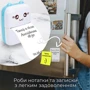 Портативный детский принтер Mini printer с термопечатью Blue фото 3