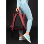 Женский рюкзак Sambag RollTop Zard бордовый (24238005): Тип ручки Плечевой ремень, Короткая ручка