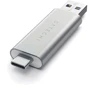 Адаптер Satechi Adapter USB/USB-C to micro SD+SD Silver (ST-TCCRAS)