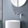 Смеситель настенный Lefton Single-Handle Wall Mount Bathroom Faucet with Temperature Display-BFWM2401 Chrome: Тип излива Многонаправленный