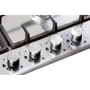 Варильна поверхня газова Borgio 6721-17 (Linen Inox): Кількість конфорок 4