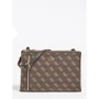Женская сумка через плечо Guess Naya Doudle Zip Crossbody коричневая (HWQL7881700-BBL)