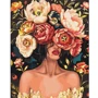 Картина по номерам Brushme Корона из лепестков с флуоресцентными красками 40х50 см (BS54014)
