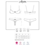 Ажурный эротический комплект Obsessive Alabastra set white S/M