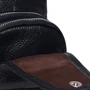 Чоловіча сумка-слінг Borsa Leather чорна (K1202-black): Застібка Блискавка