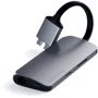 Адаптер Satechi Adapter Dual USB-C to 2xUSB3.0+2xHDMI+USB-C+RJ45+SD Space Gray (ST-TCDMMAM): Колір сірий