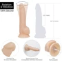 Фаллоимитатор с вибрацией и ротацией Naked ADDICTION Chris 8″ Rotating & Vibrating Dong, пульт ДУ